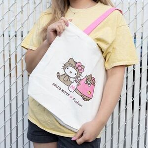 Sanrio Hello Kitty x Pusheen Canvas Tote Bag